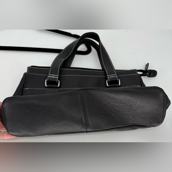 Wilson Leather Black Leather Top Handle Hand Bag Purse - Picture 11 of 15